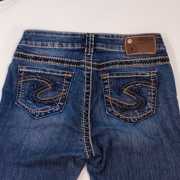 Silver Jeans Suki Jeggings stretchy denim blue women's size 26 - Picture 4 of 13